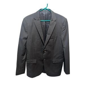 Massimo Dutti Extra Fine Wool Blazer Suit Jacket Sports Coat EU 52 / US 42 Gray